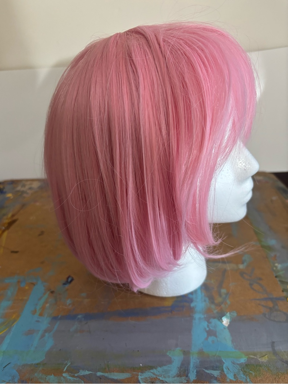 Pink Bob Wig Like New